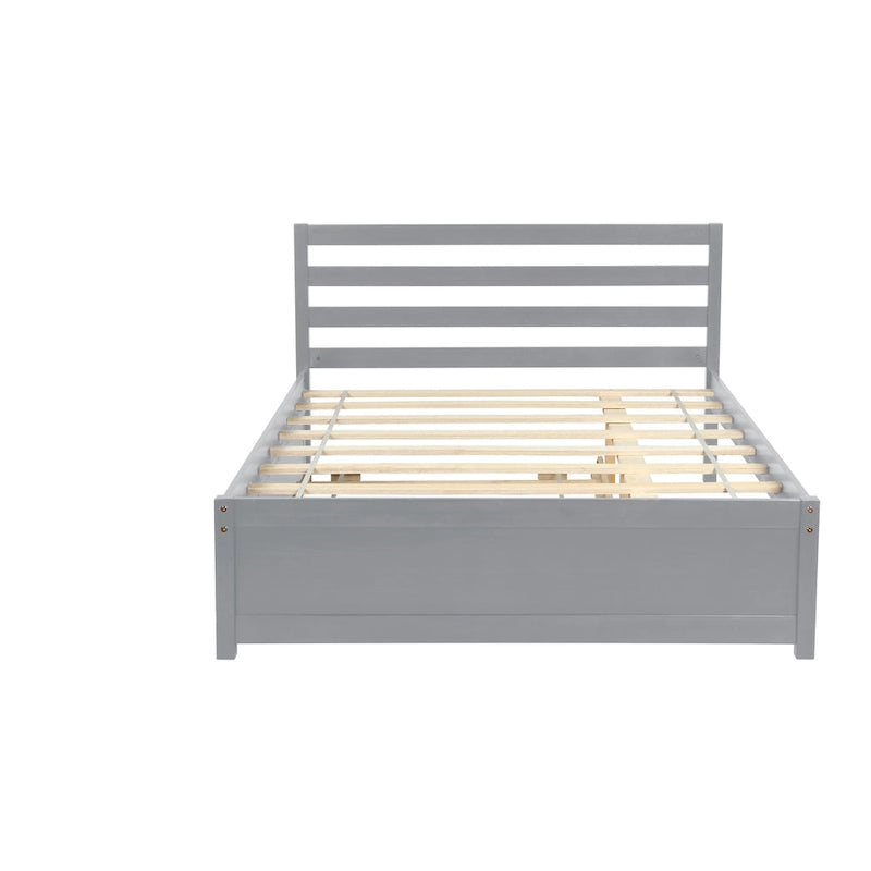 Grey Full Bed with Trundle