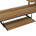 Schwarzes Metall-Hochbett in Twin-Größe mit Schreibtisch und Regal, platzsparendes Design